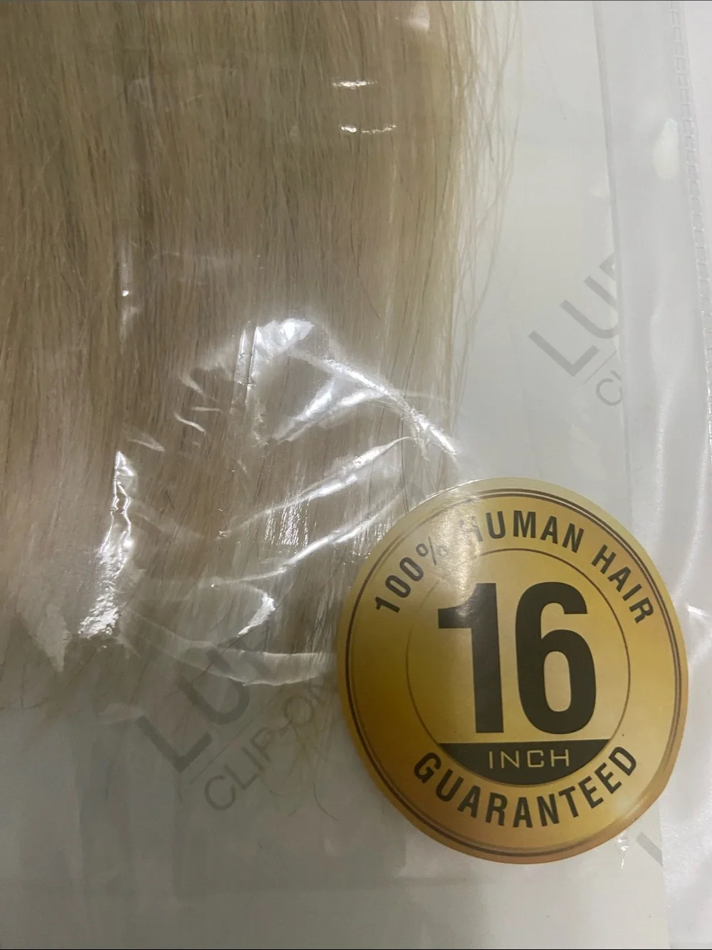 9-Piece Clip-On Remy Human Hair Extensions - Blonde